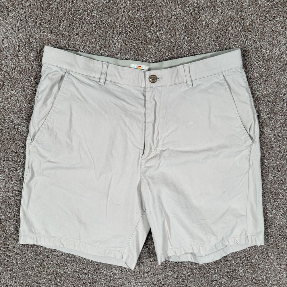 Marine Layer Breeze Chino Shorts Men's 36 7" Beige